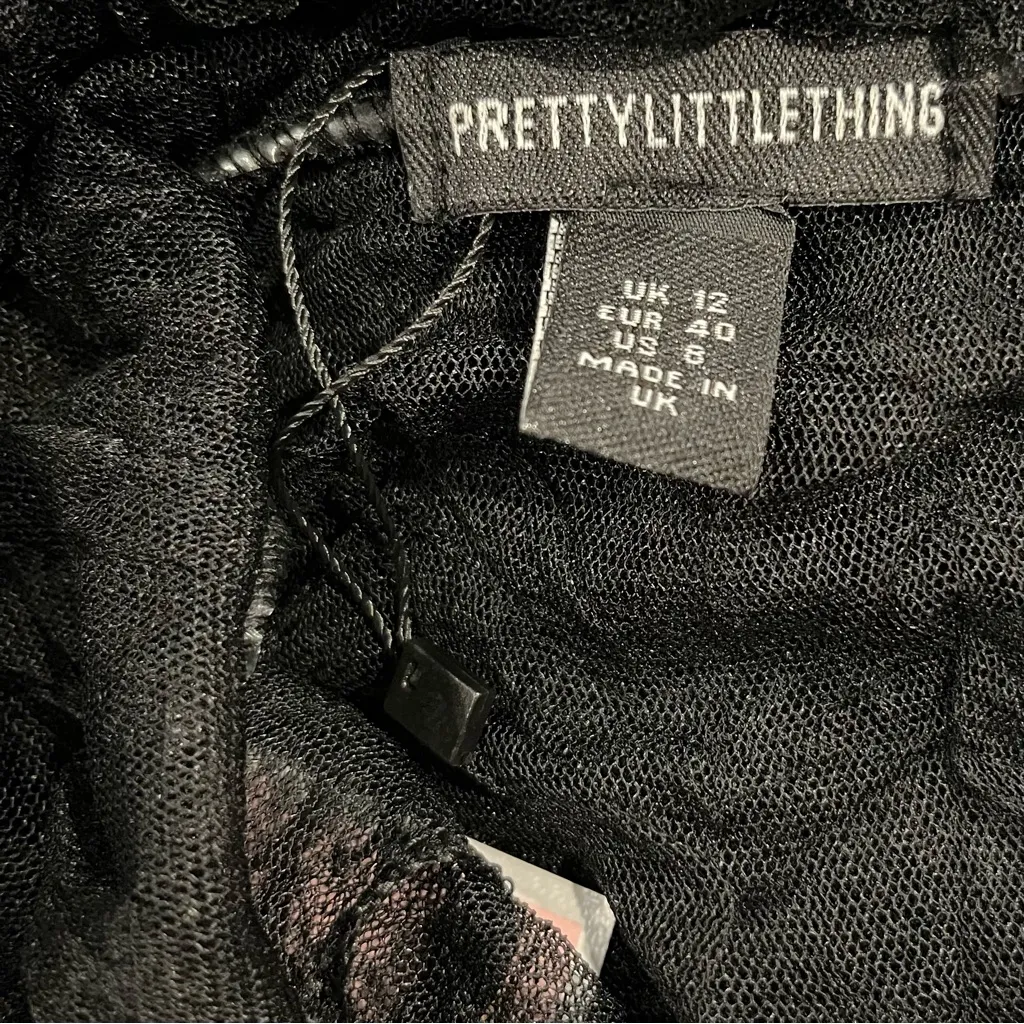 🍒NWT PRETTY LITTLE THINGS COWL NECK MESH MAXI BEACH DRESS SIZE 8🍒 - Image 6