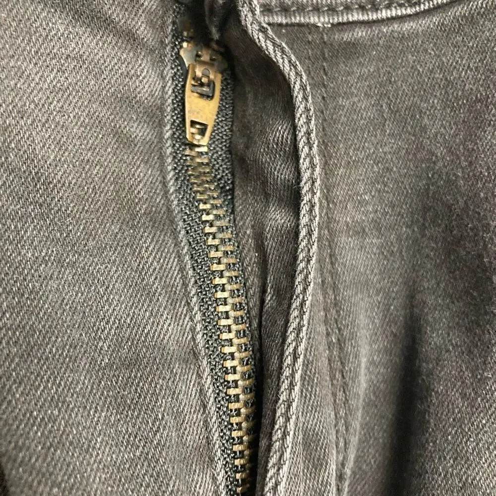 CALIFORNIA VINTAGE Women’s Faded Black Jeans Size 16 Inseam 28” - Image 6