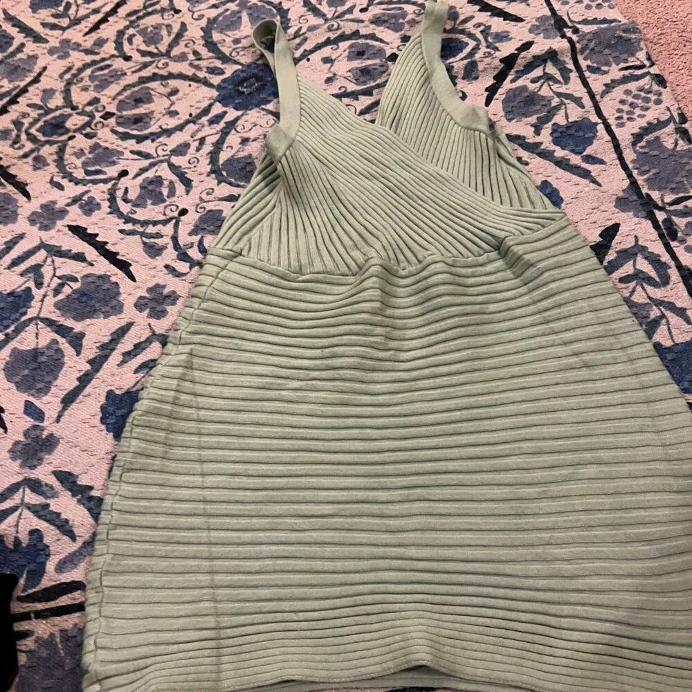 Verge Girl green ribbed dress 14 - Image 4