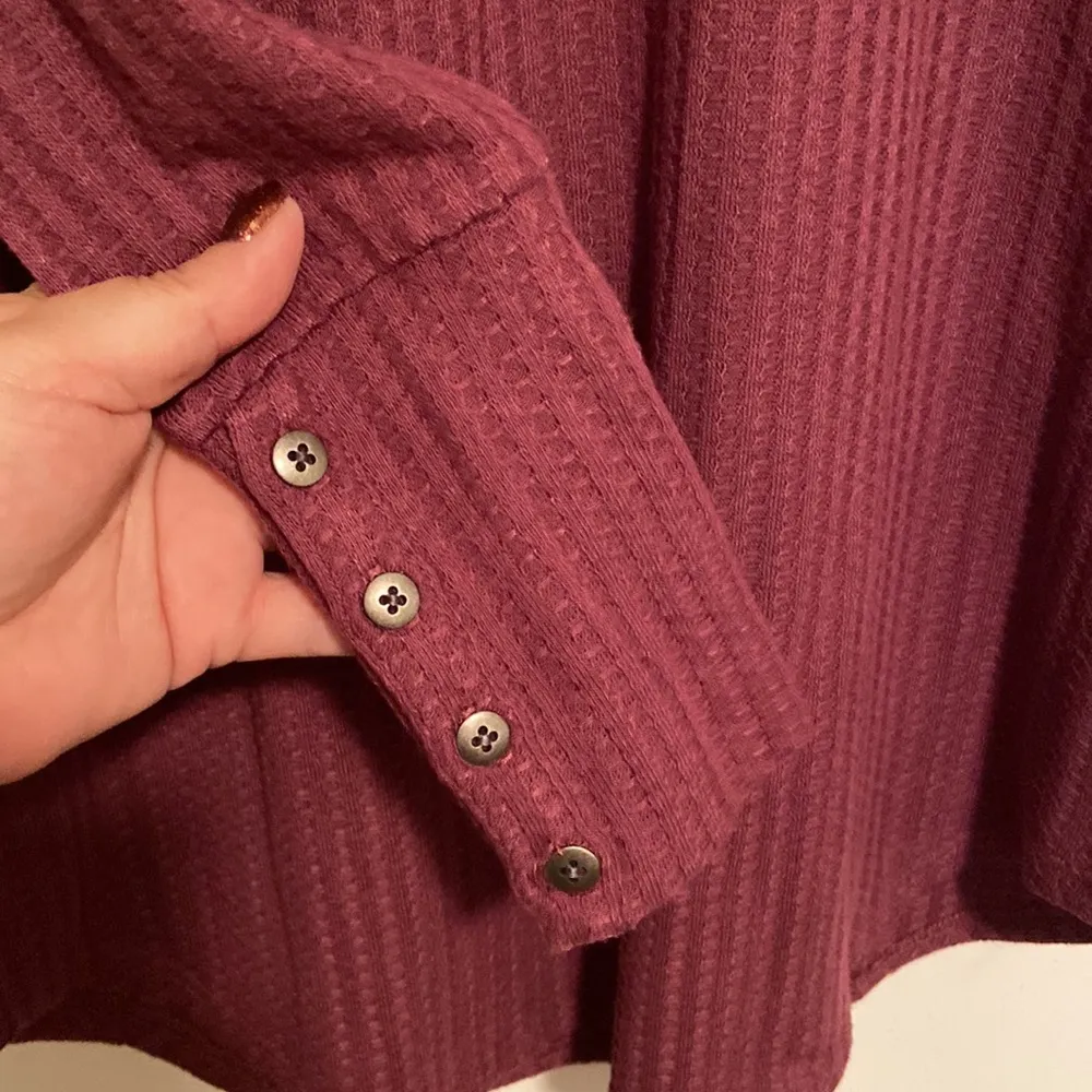 Chaser Waffle Knit Henley Shirt - Image 2