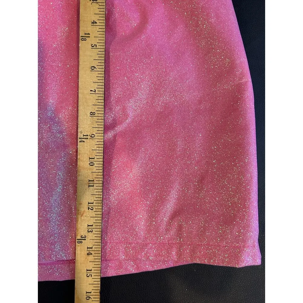 Sugar Thrillz Dolls Kill New with Tag Barbie Hot Pink Sparkle Skirt Size Large L - Image 5