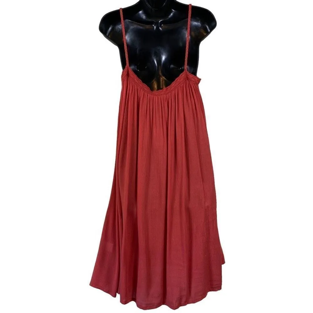 Easel Spaghetti Strap Midi Sun Dress - Image 3