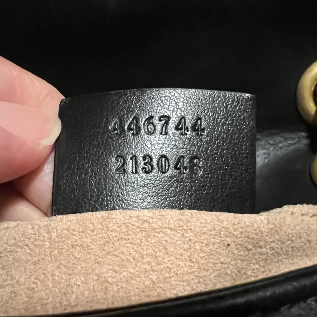 Gucci  Marmont Black & Gold Bag - Image 11