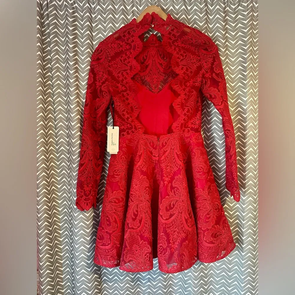 NWT SAYLOR | Raspberry Rita Dress, Size XS - Image 6