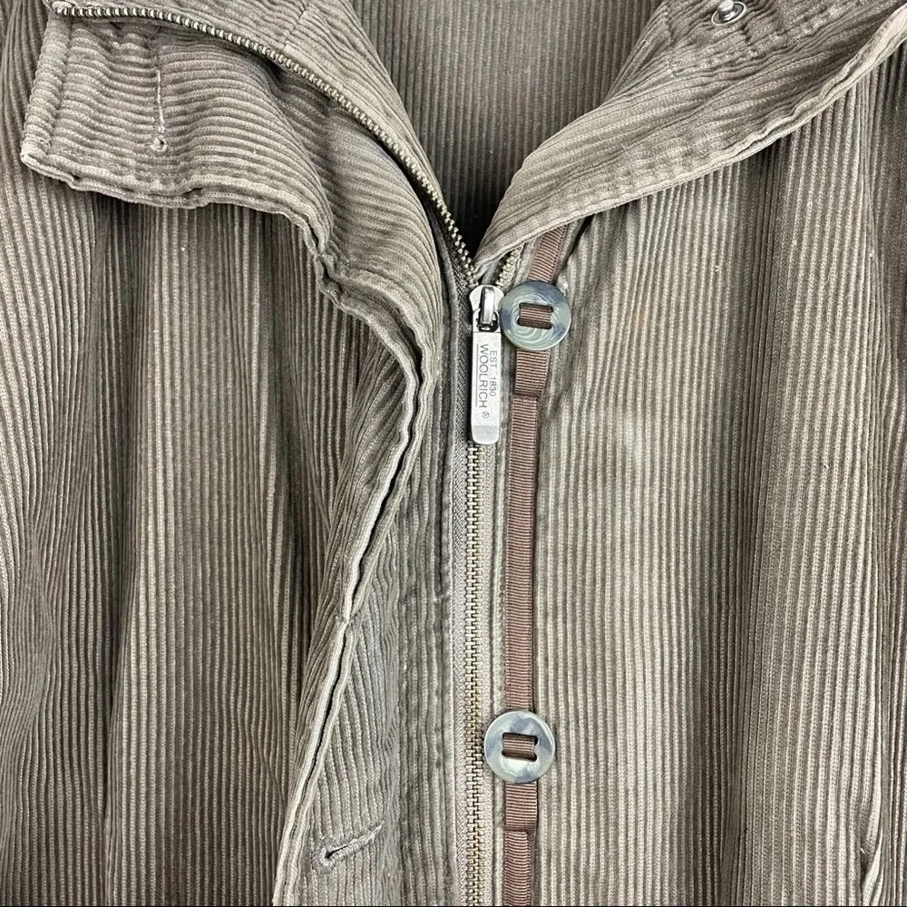 Woolrich Corduroy Faux Fur Collar Jacket Coat - Image 6