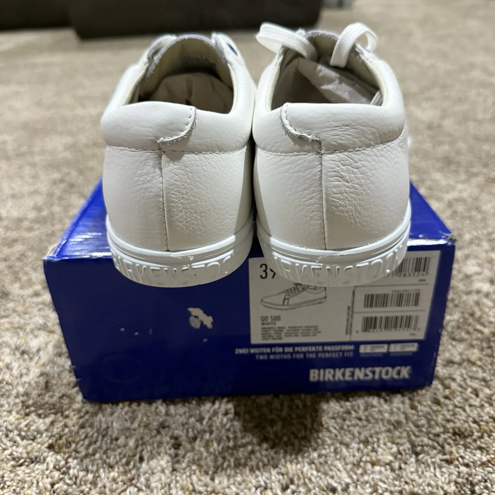 Birkenstock Unisex White Leather QO500 Professional Shoes EU 39, US Size L8 M6 - Image 7