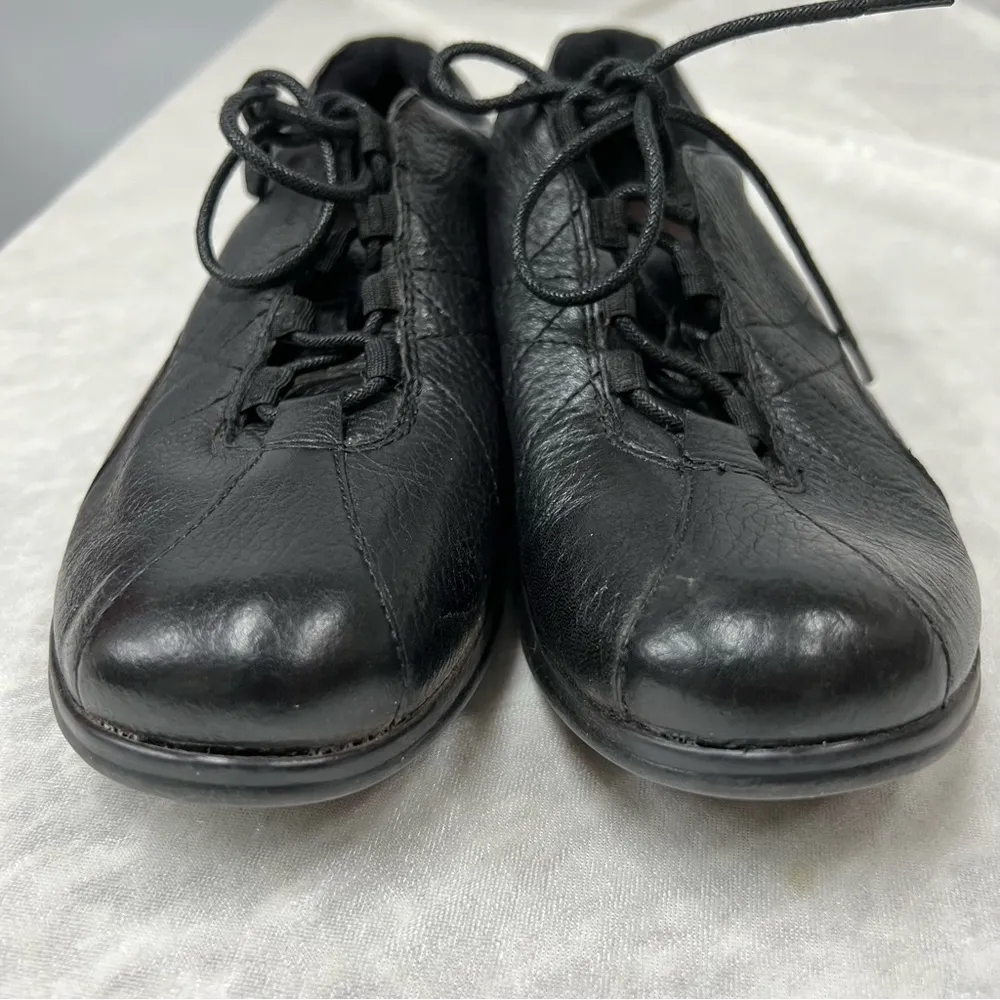 Clarks Comfort Lace Up Work Shoes Womens black Sz 6.5 - Image 5