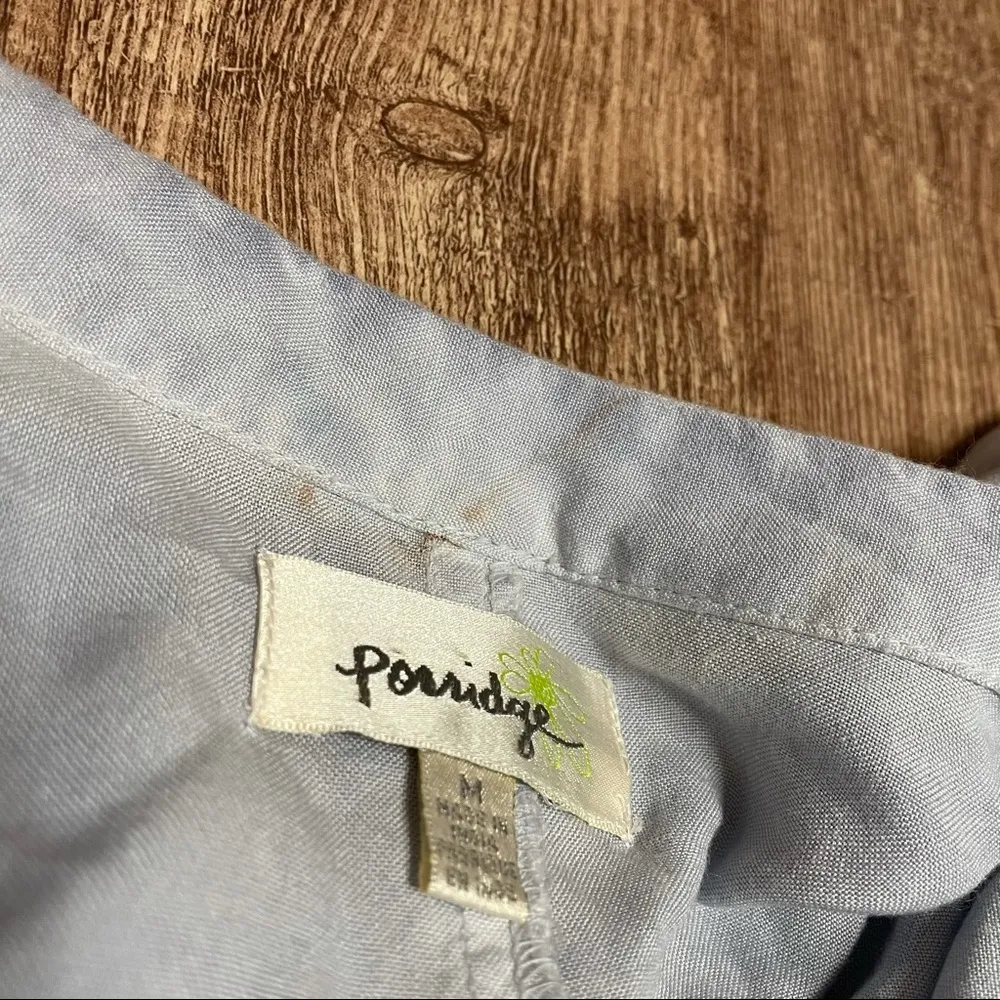 Porridge Tunic Top Dress Light Blue Long Sleeve - Image 3