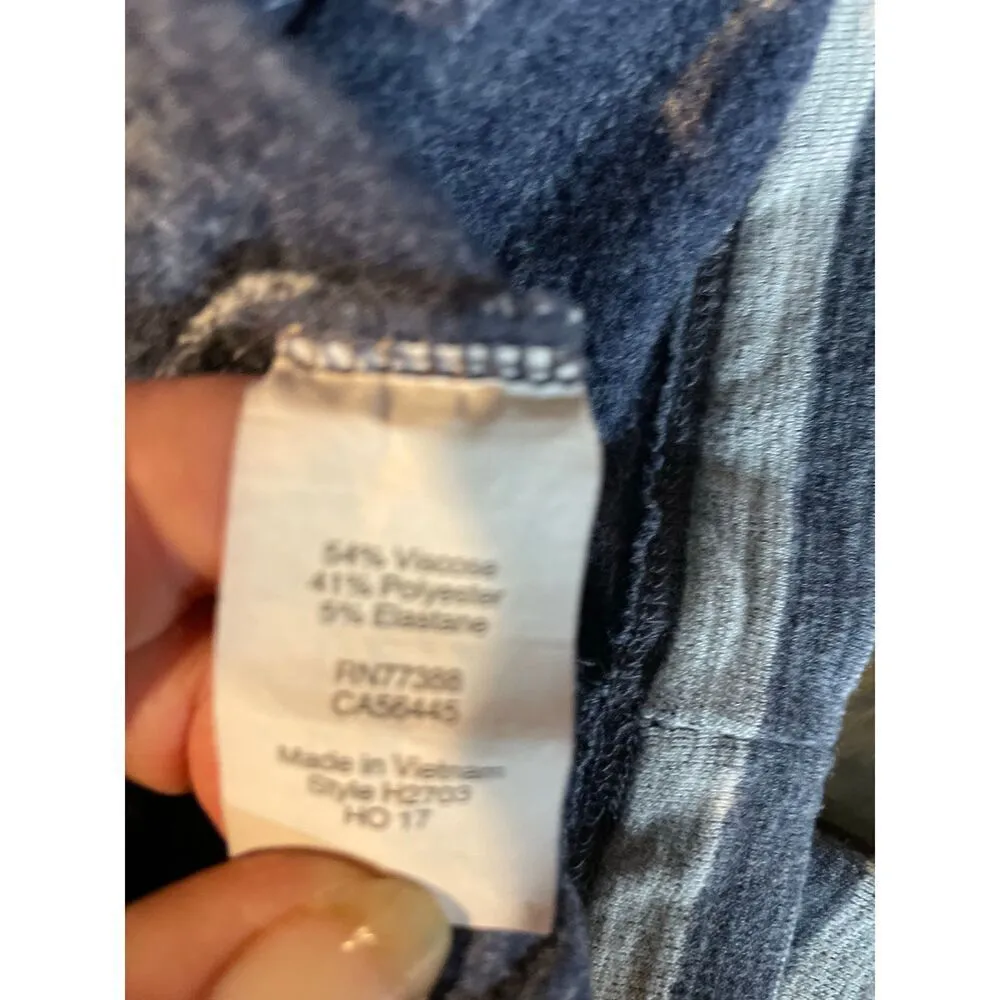 J. Crew Slate Blue and Gray Striped Turtleneck Size Medium - Image 11