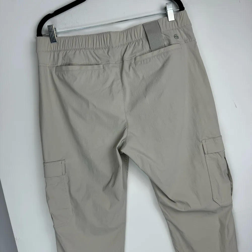 Eddie Bauer Womens Guide Ripstop Cargo Ankle Pants Sz 12 Beige Tan - Image 12