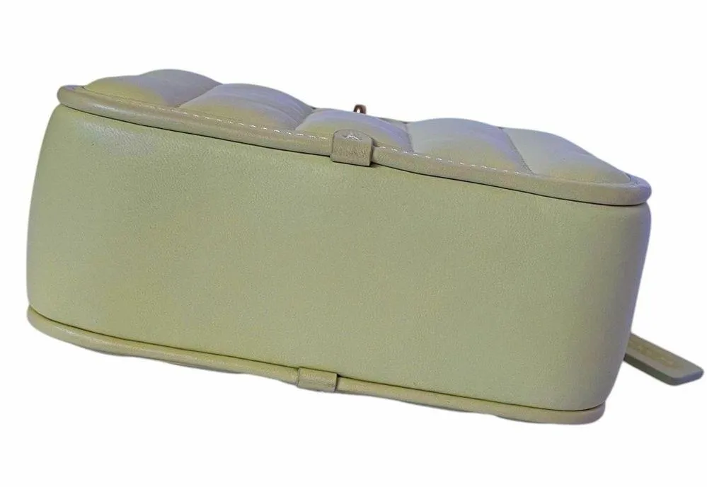 Coach classic lunchbox top handle purse pale lime with optional crossbody chain - Image 9