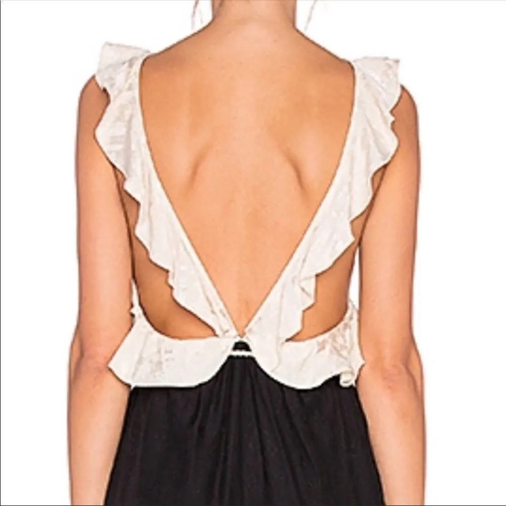 Rachel Zoe Livi Silk Jumpsuit Black/Ivory - Image 10