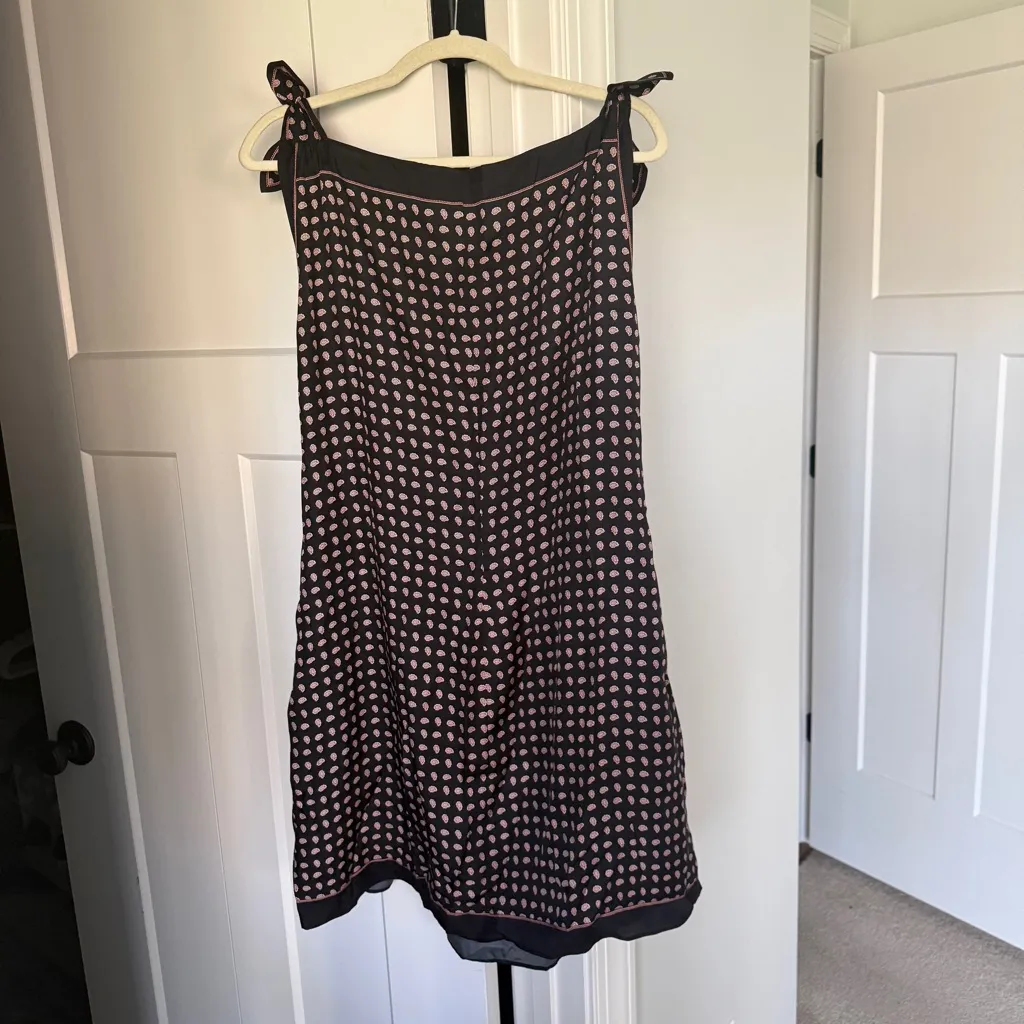 Doen Silk MILLANE DRESS IN CARDINALE FOULARD Sleeveless Black Size XXL - Image 6