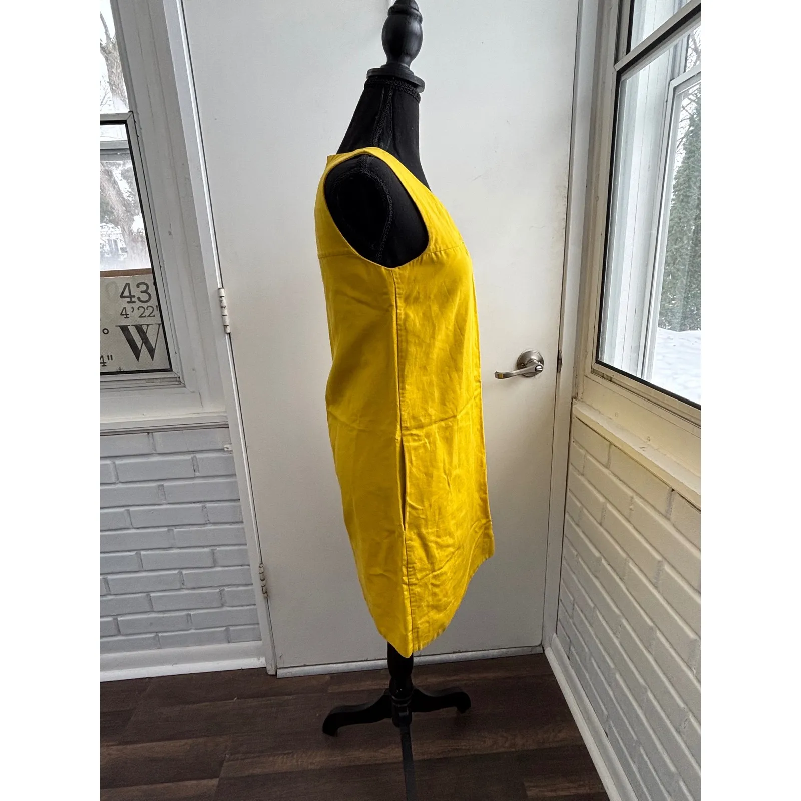 COS Sleeveless A-Line Linen Blend Dress Size 34 staple minimalist flattering - Image 4