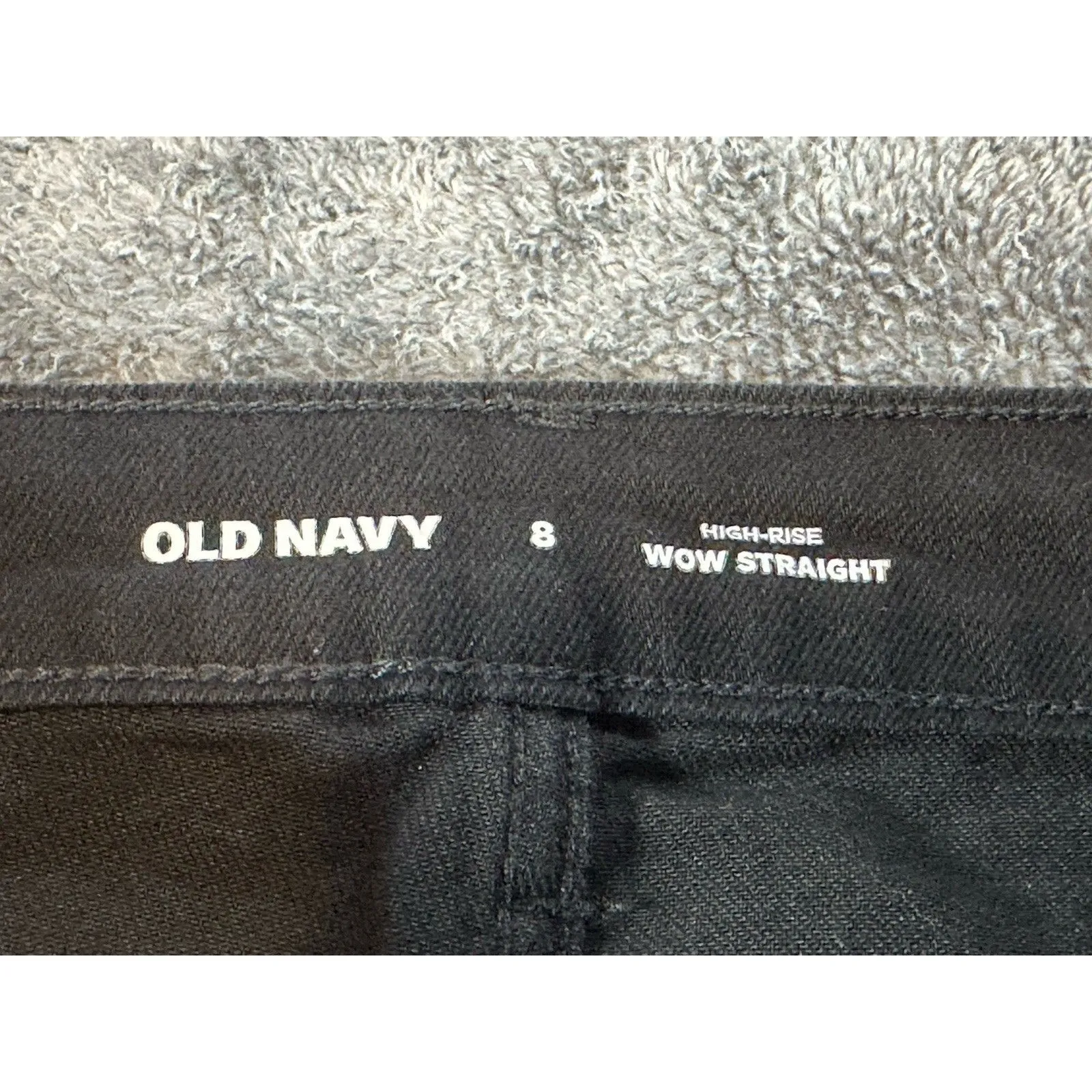 Old Navy Athletic Taper Built-In Flex Black Jeans Size 8 - Image 5