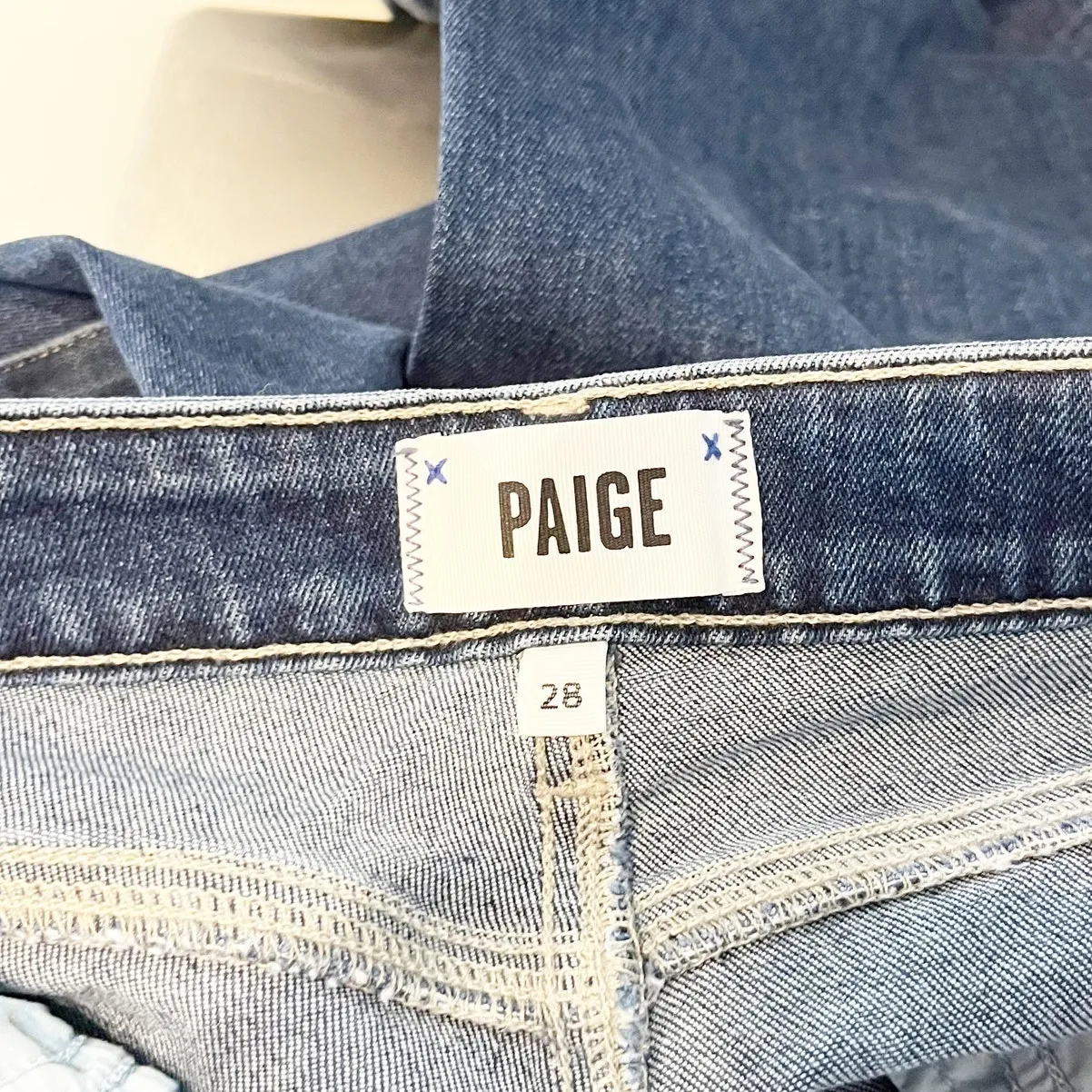 Paige Skyline Mid Rise 5 Pocket Denim Bootcut Jeans Blue 28 / 6 - Image 4