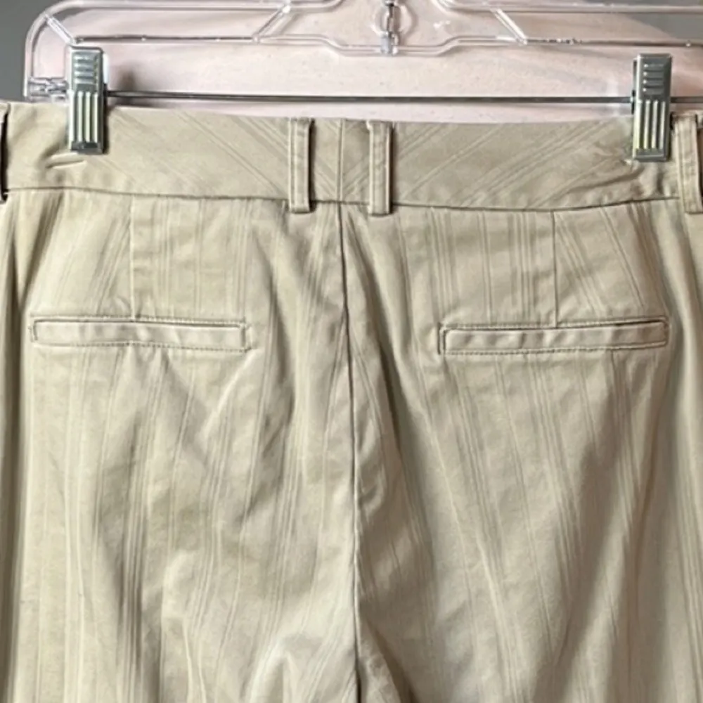 Vintage Dockers Women Khaki Trousers Cotton Pants Wide Leg Cropped Chino Size 4 - Image 8