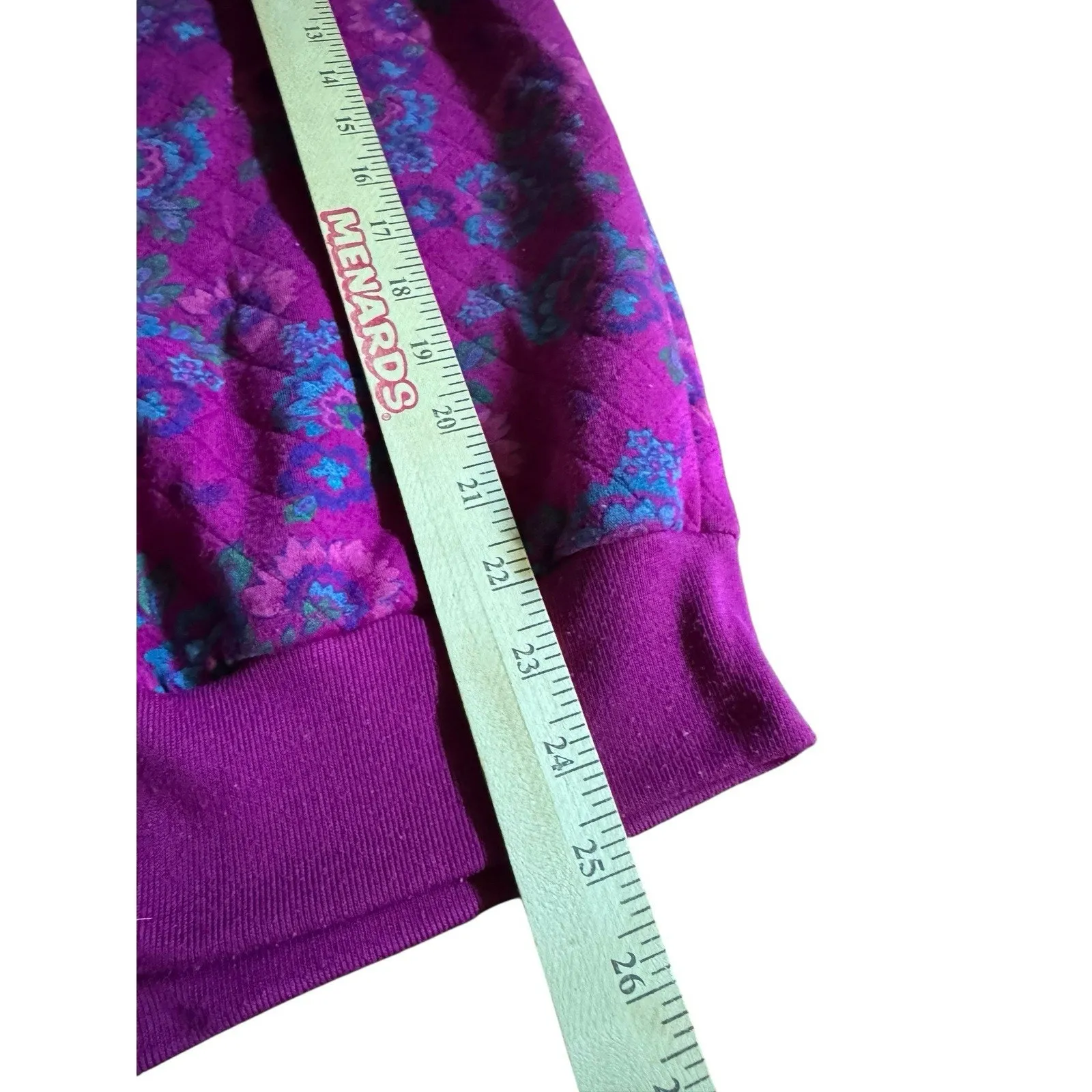 Vtg Gitano XL Women’s Small Quilted Cardigan Sweater Missing Button Stain READ - Image 5