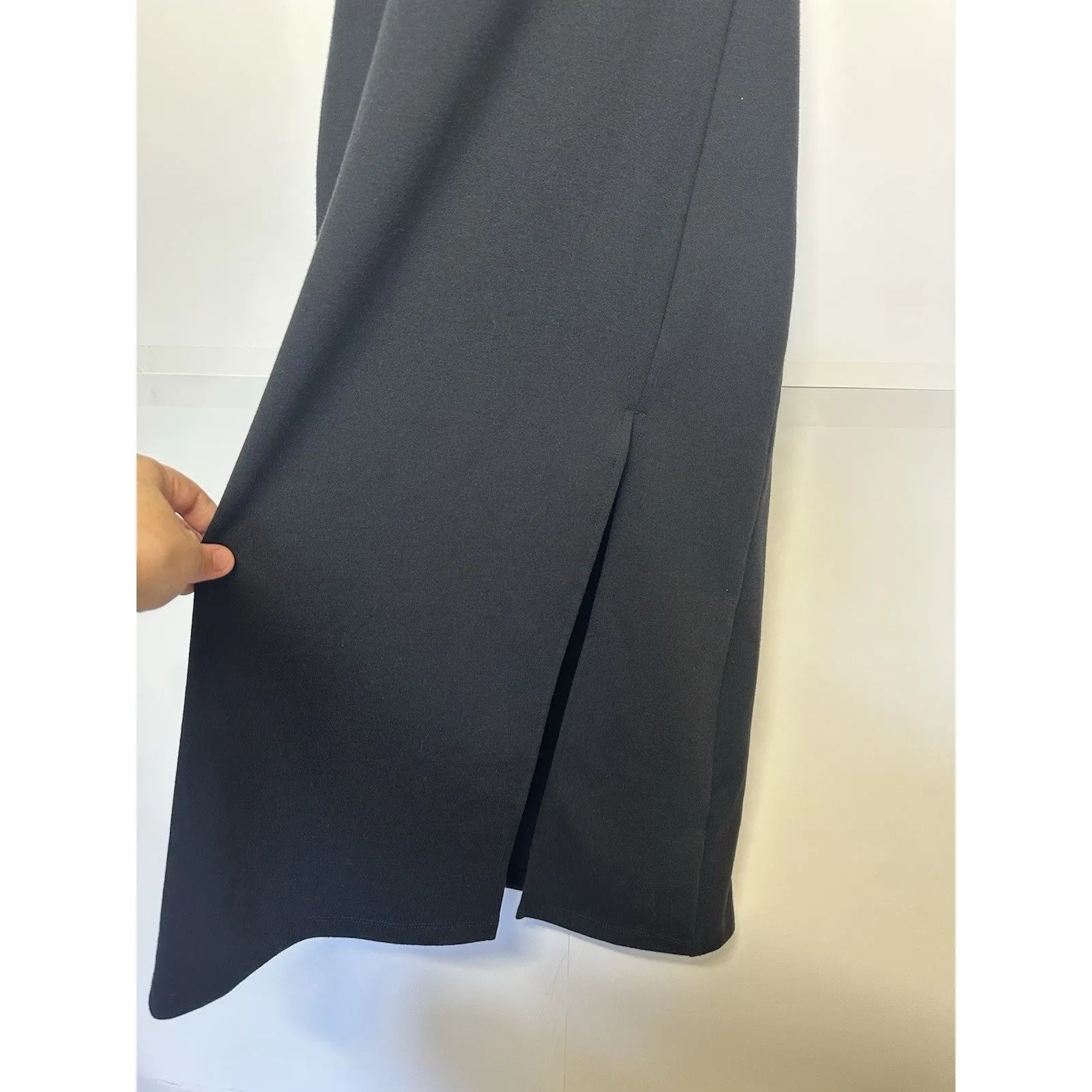 Leith Black Tank A-Line Dress Women’s M Scoop Neck Sleeveless Casual - Image 3