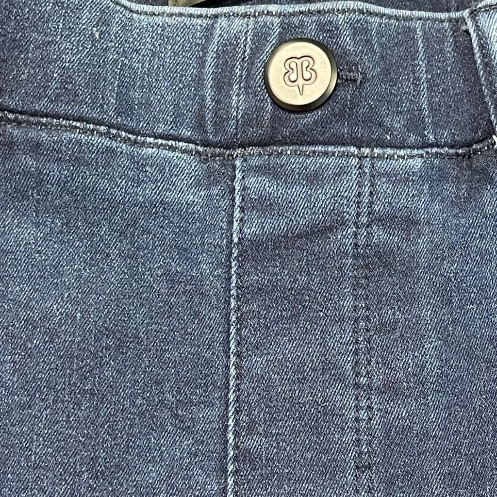 Betabrand Pull On Skinny Jeans Women's Size Large Dark Vintage Wash Front Seam - Image 12