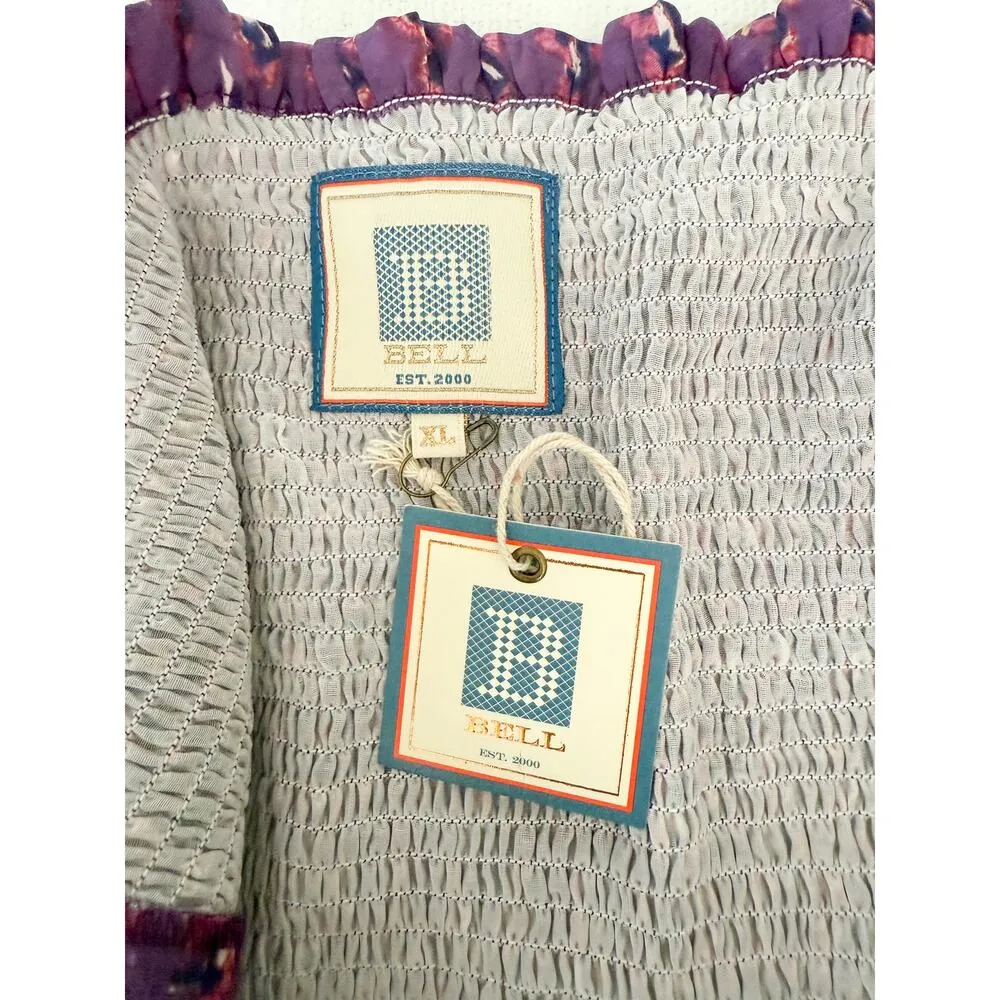 Bell | Ariel Mini Dress in Purple Print | Sz XL - Image 11