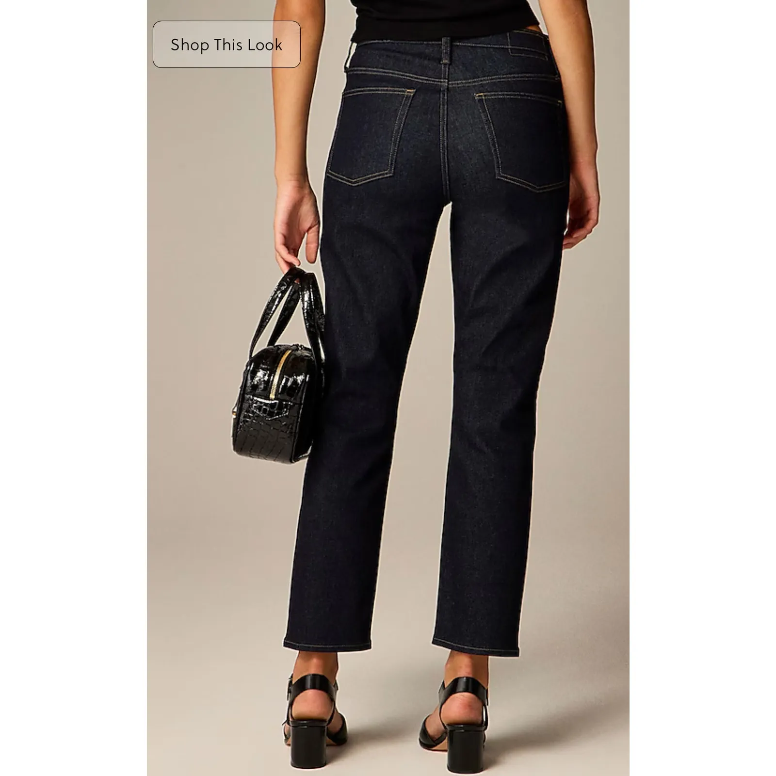 J. Crew High Rise ‘03 Super Stretch Slim Jeans Dark Wash Size 32 - Image 2