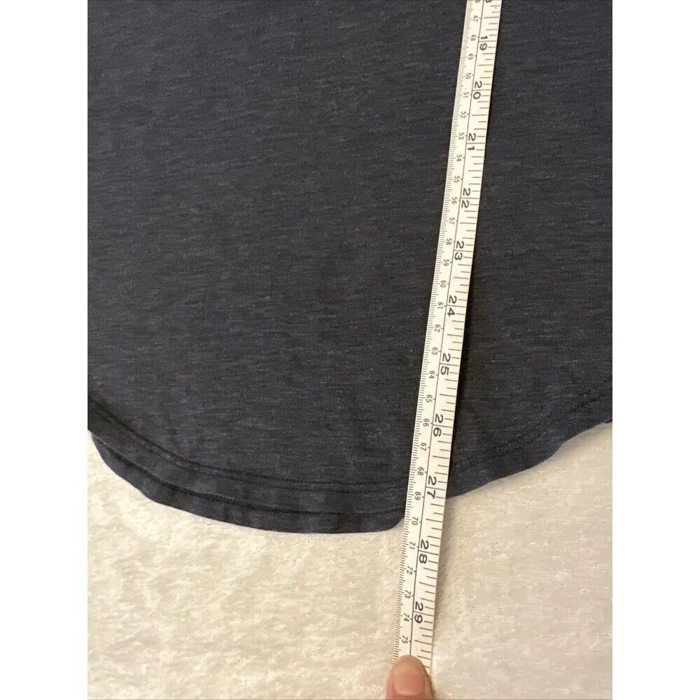 Lululemon Love Tee V-Neck Pima Cotton Short Sleeve Gray Size 8 (w/ Small Stain) - Image 7