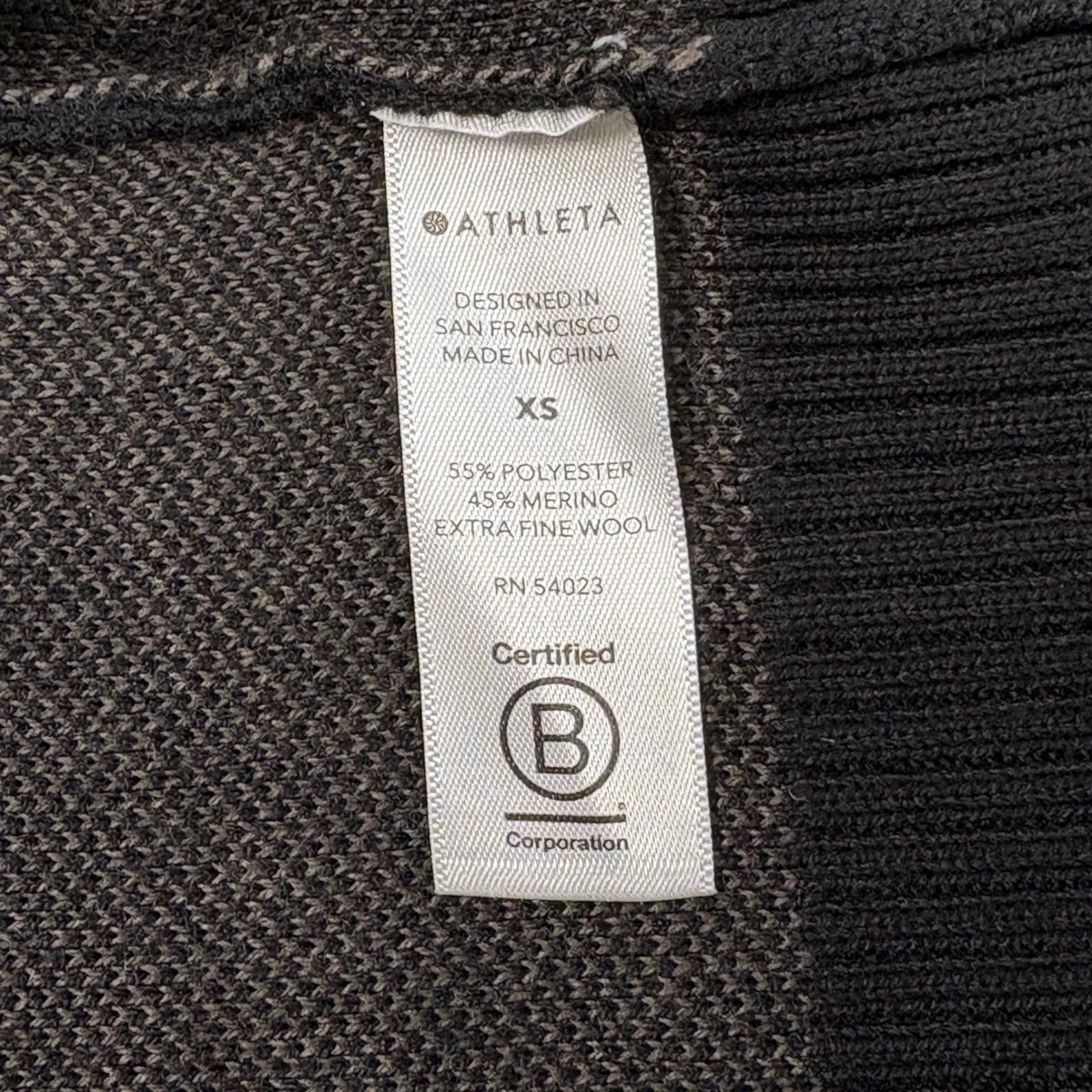 ATHLETA Women Sweater Merino Wool Blend Crew Neck Knit Gorpcore Athleisure XS - Image 5