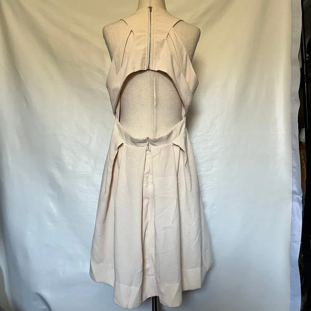 Lulu's Open Back Skater Dress Size XL Pink Sleeveless Pleats Party Soft Girl - Image 14