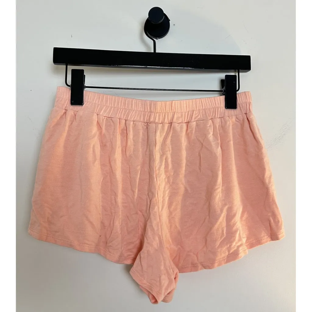 HONEYDEW Long Sleeve and Shorts Pajamas Set in Coral Size Small Pink - Image 7