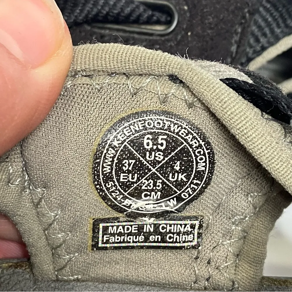 Keen whisper sandals‎ closed toe black gray casual hiking women’s size 6.5 - Image 8