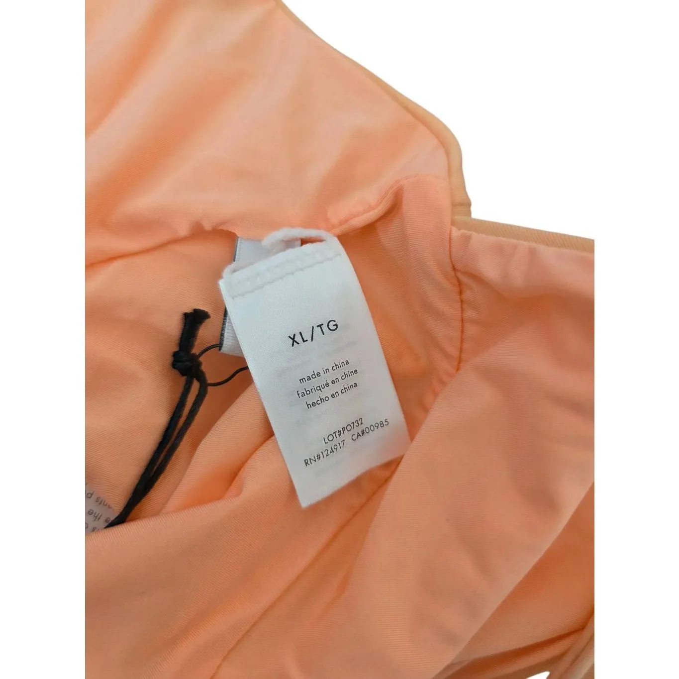 ONIA Valentina One Piece Swimsuit Size XL Orange Stretch Crisscross Back NEW - Image 5