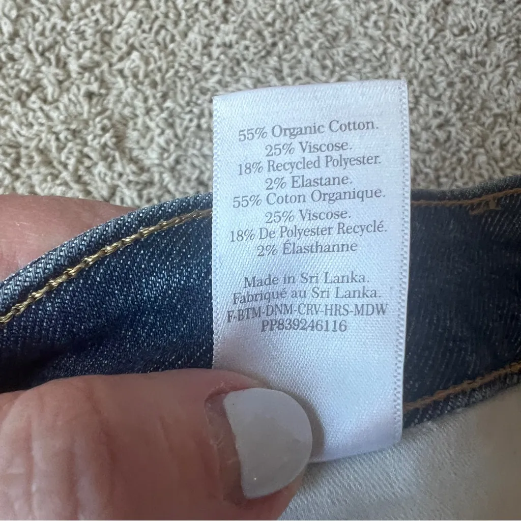 Everlane The Curvy Way High Skinny Jeans 28 Crop Medium Washed Blue B13 - Image 7