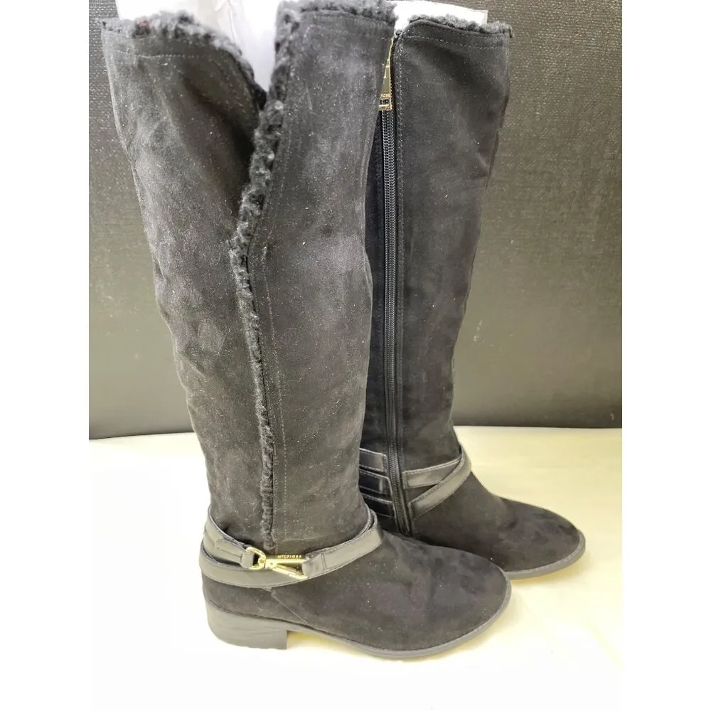 Tommy Hilfiger Women's Black Riding Boots/ Shoes Zipper sides Size 6 SKU 5780 - Image 3