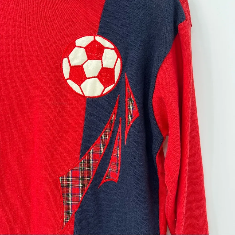 BellePointe at ease Vintage soccer tunic turtleneck sweater size Small NWT Red - Image 6