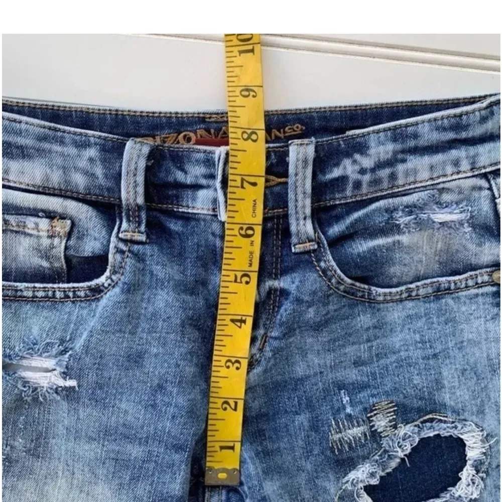 Arizona Blue Denim Distressed Women Shorts - Image 6