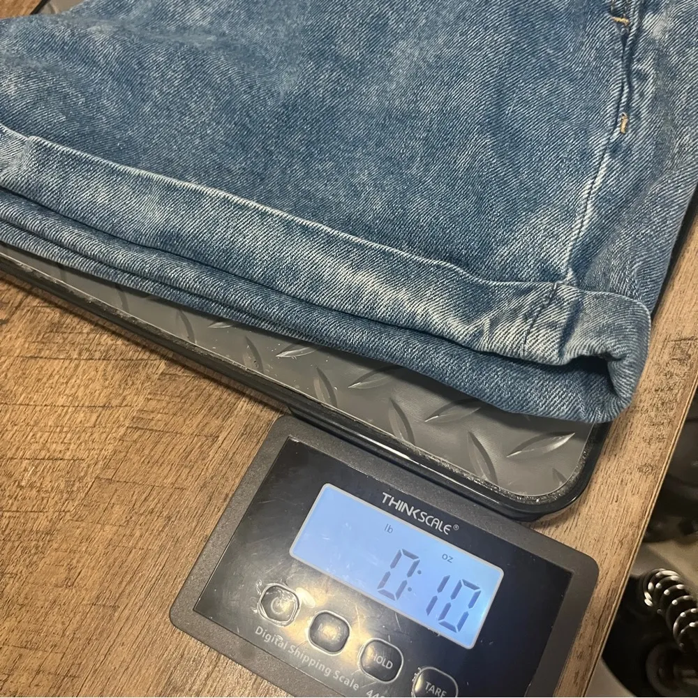 American Eagle Mom Short Denim Womens Size 6 Roll Up High Rise Pleats Summer - Image 7