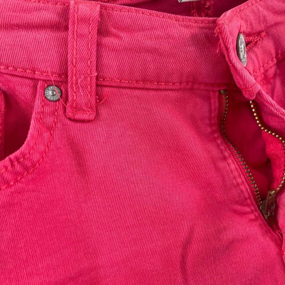 VINTAGE AMERICA BLUES Jeans Size 6R/28 Missy Stretch Skinny Red/Pink Zipper NWT Red - Image 7