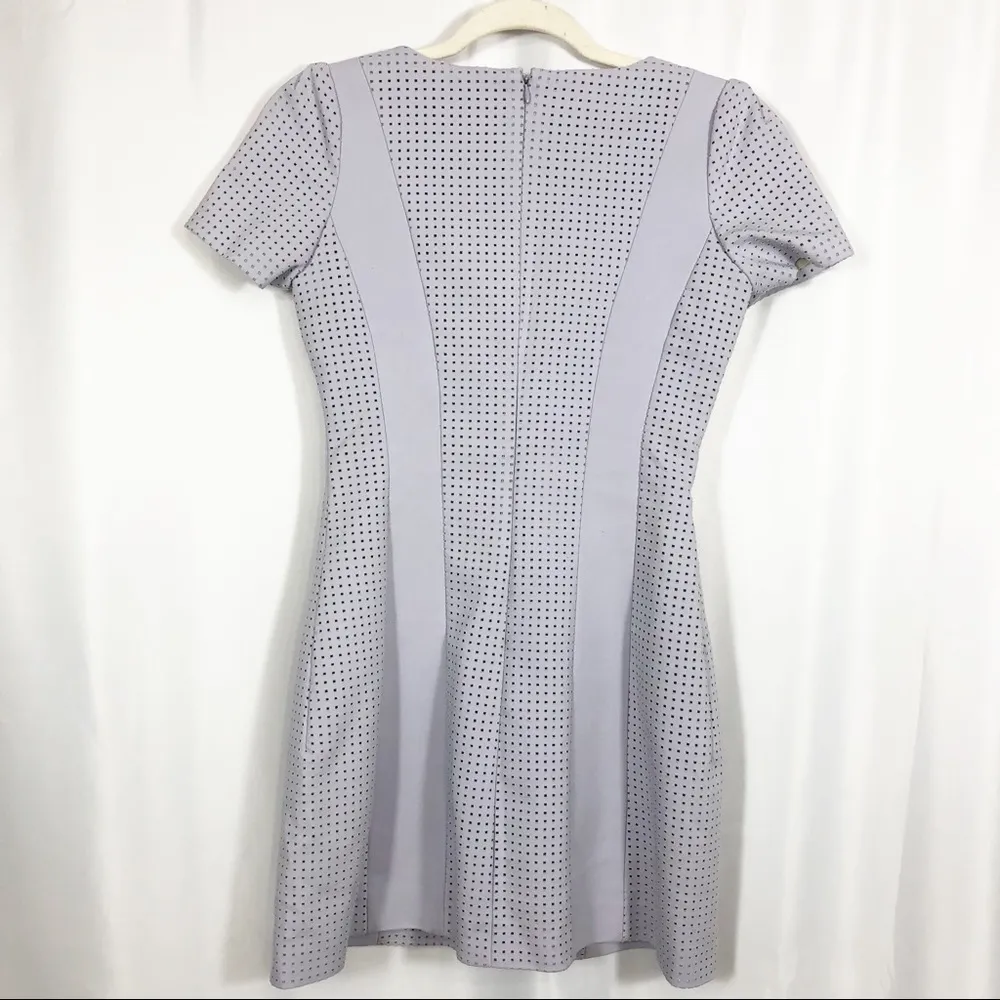 Stylestalker X Revolve Perforated Sheath Mini Dress Lilac Lavender - Image 4