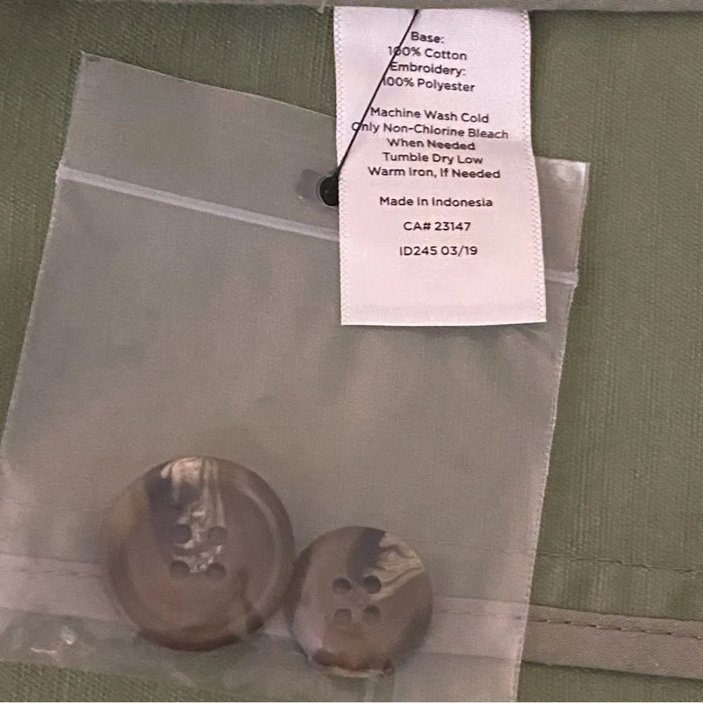 TALBOTS sage green 100% Cotton jacket with tie waist & POCKETS. SMALL. EUC - Image 12