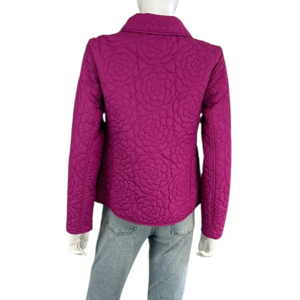 Talbots Purple Quilted Puffer Jacket Size SP - Image 3