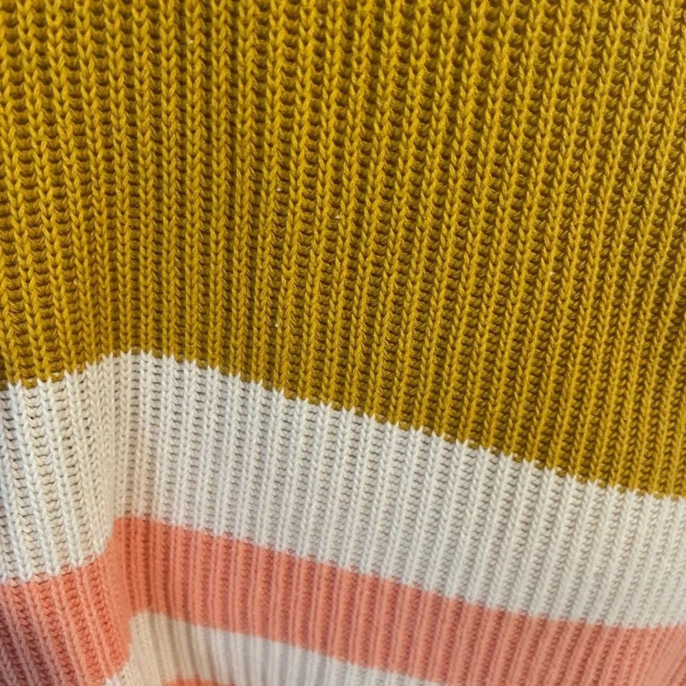 By Together Color Block Long Open Cardigan Short Sleeve Sweater M/L - Image 7