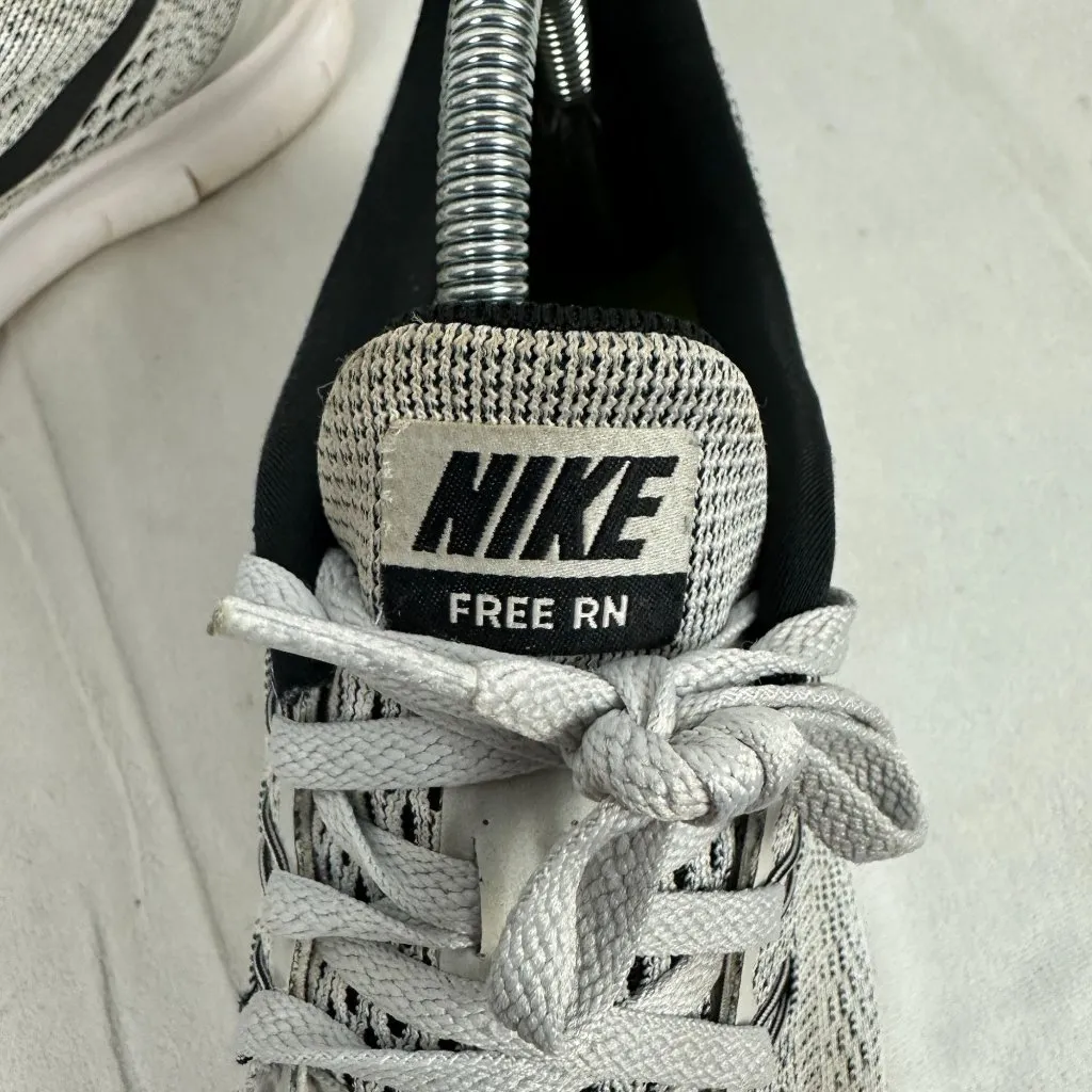 Nike Free RN Running Shoes US 8.5 EU 40 Mesh Gray & Black Lightweight Sneakers - Image 4