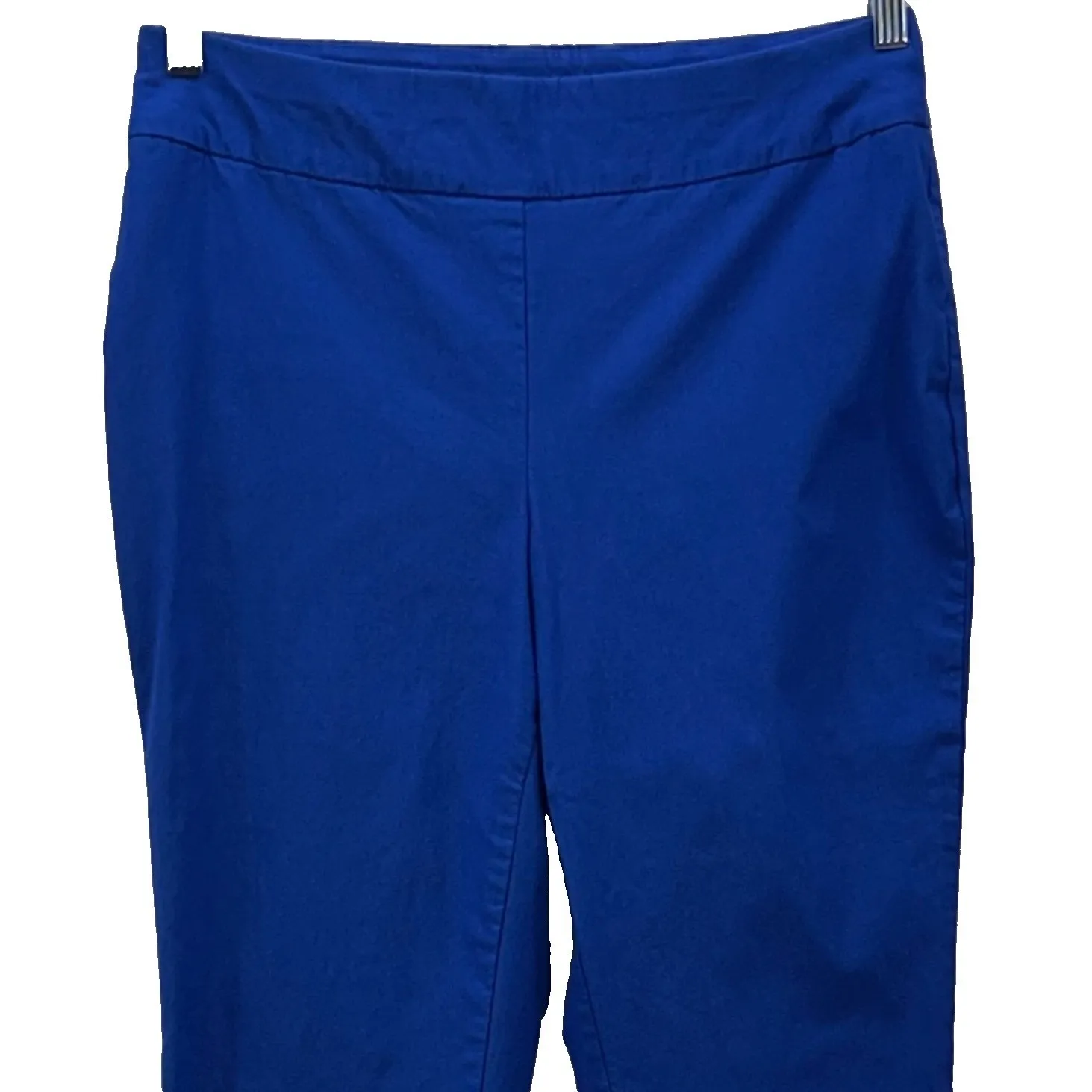 Chicos Womans Capri Pants Size L or‎ 2 Royal Blue Professional Career Business - Image 3