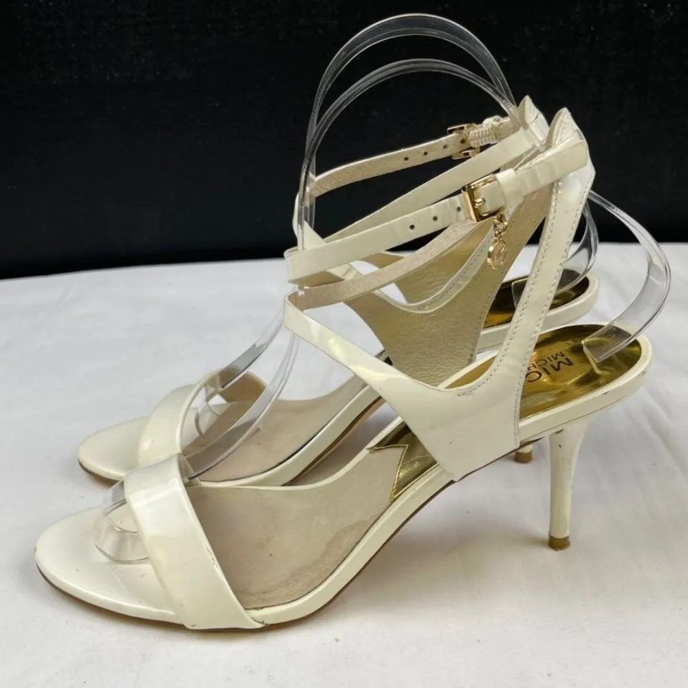 Michael Kors Women's White Shoes/Heels Sz 8M SKU 4431 - Image 4