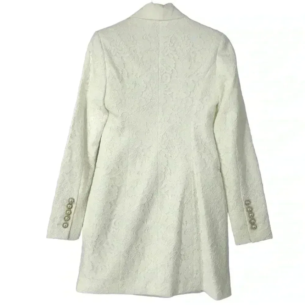 Rebecca Vallance Harriet Lace Blazer Mini Dress Ivory NWT Women’s 4 Bridal White - Image 7