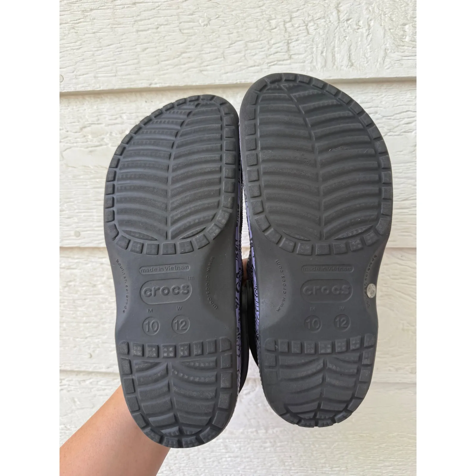 Crocs Classic Clog Haunted Mansion Purple Black Women's Size 12‎ Men's Size 10 - Image 5