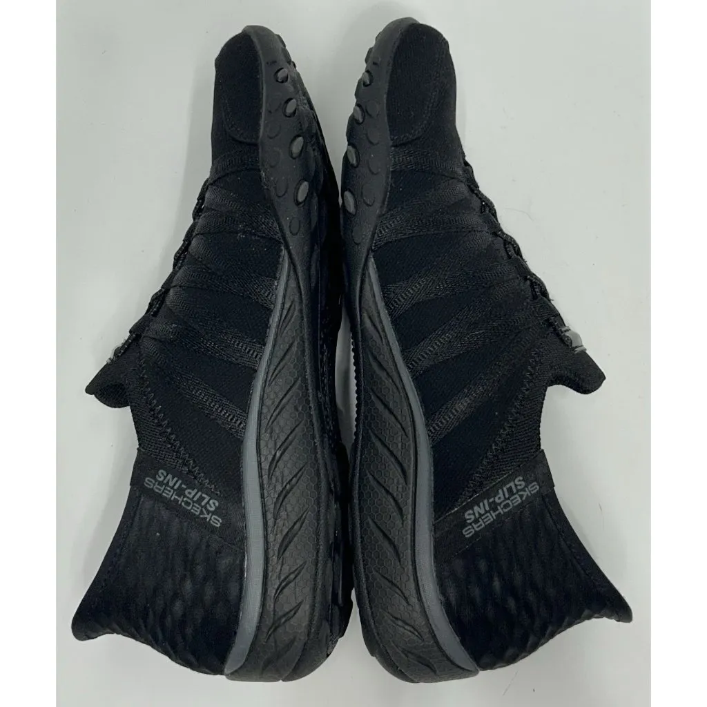 Skechers Breathe Easy Roll With Me Hands Free Slip-Ins Shoes Black Women’s 7.5 - Image 7
