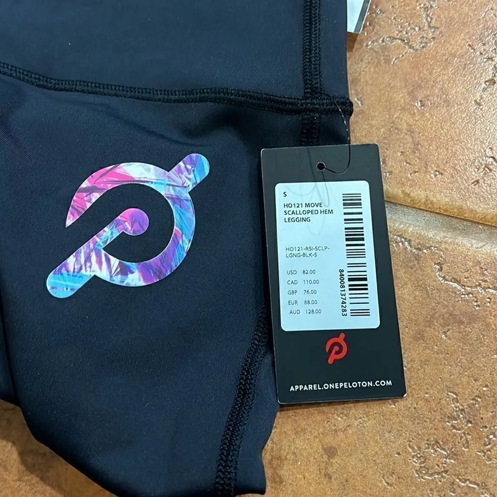 Peloton NWT  Move Mission Scallop Hem Legging Black size S - Image 7