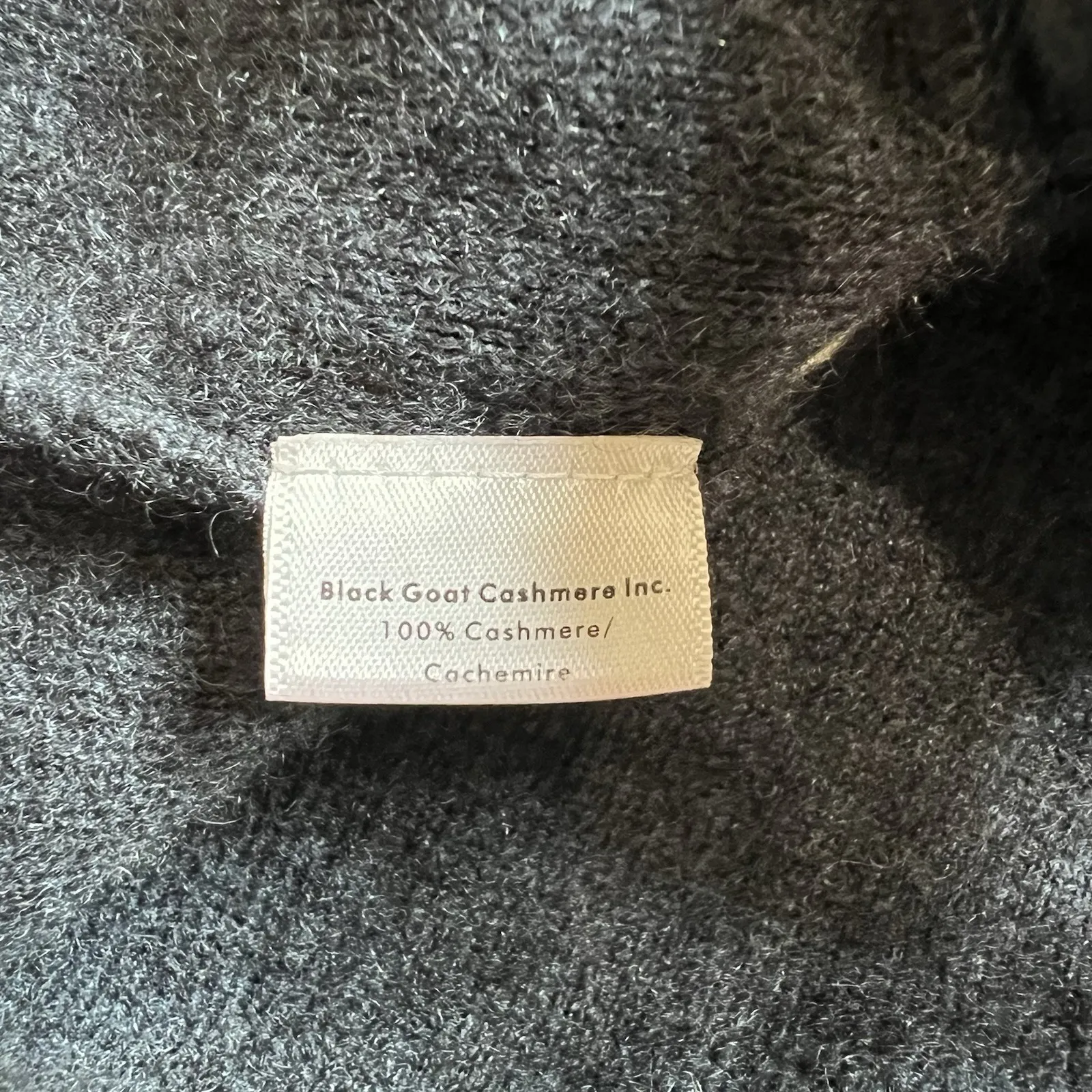 Black Goat Cashmere Cardigan Sweater Gray Quiet Luxury Preppy Lux Classic - Image 5